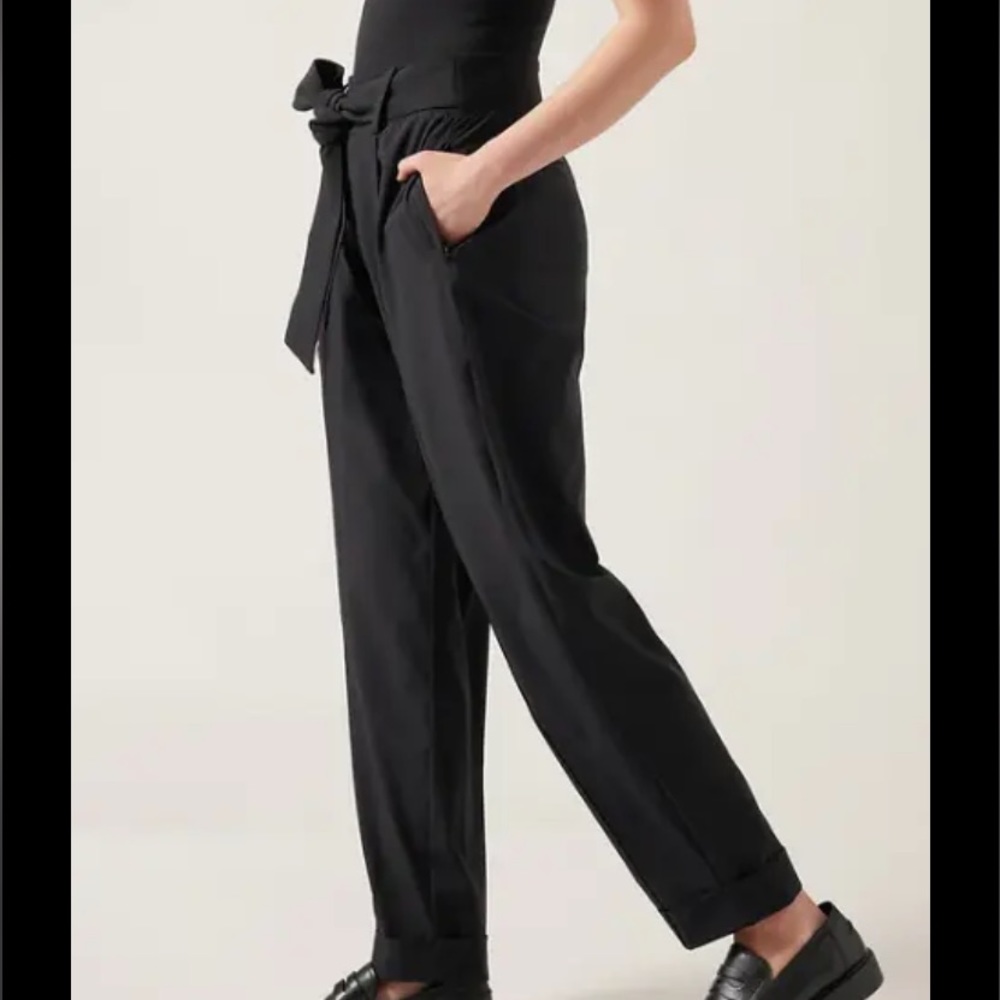 Express Cardiff high rise Pant Tie-Belt Work Pants
